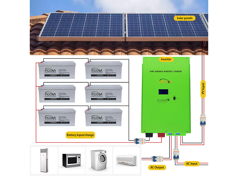 6KWH Solar Energy Systems Lead acid battery