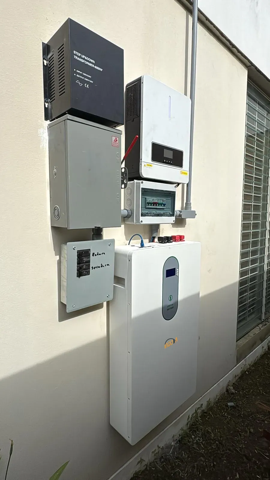 10 KWh lifepo4 battery installation project