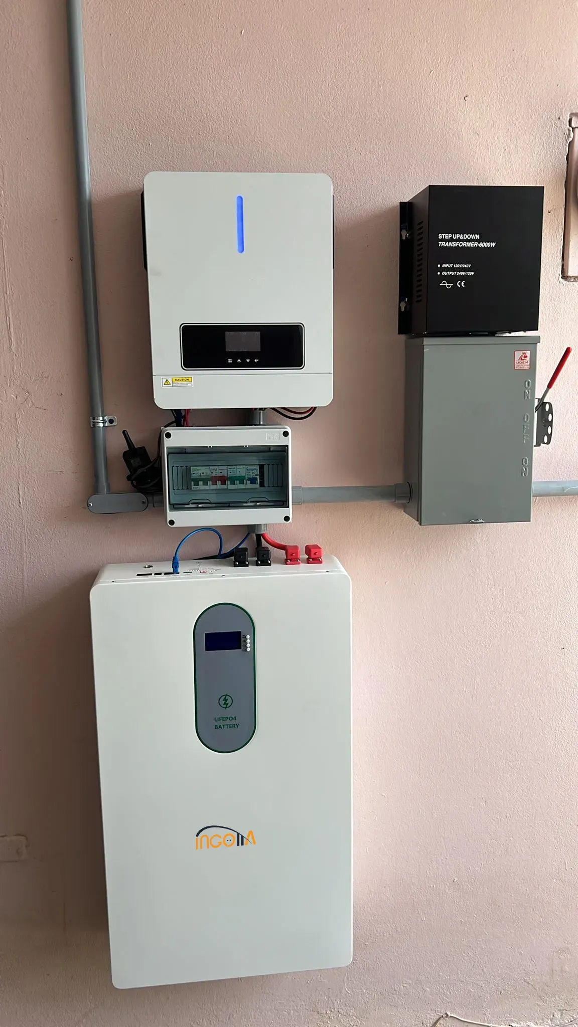 10 KWh lifepo4 battery installation project